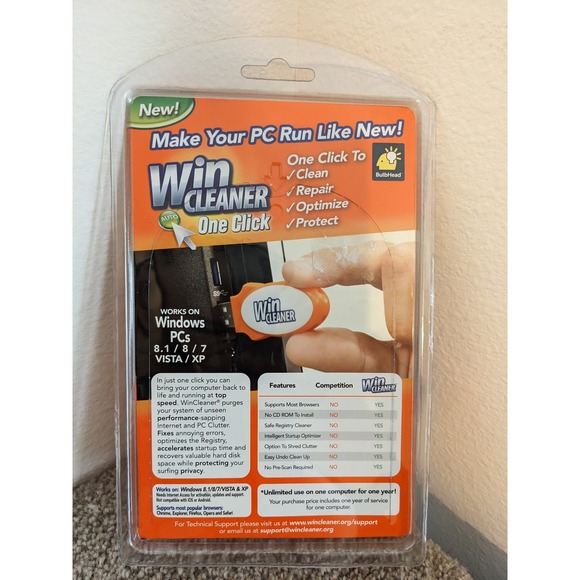 WinCleaner One Click PC Cleaner Faster Startup Security Privacy New - Picture 4 of 4